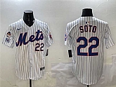 Men's New York Mets #22 Juan Soto White 2025 Spring Training Home Limited Stitched Jersey,baseball caps,new era cap wholesale,wholesale hats